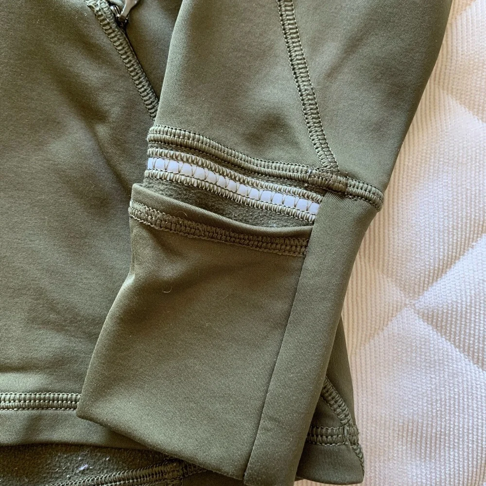 Lululemon Olive 1/4 Zip Fleece